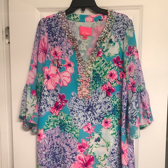 Lilly Pulitzer Dresses & Skirts - EEEUC Lilly Pulitzer Elenora Silk Dress, L